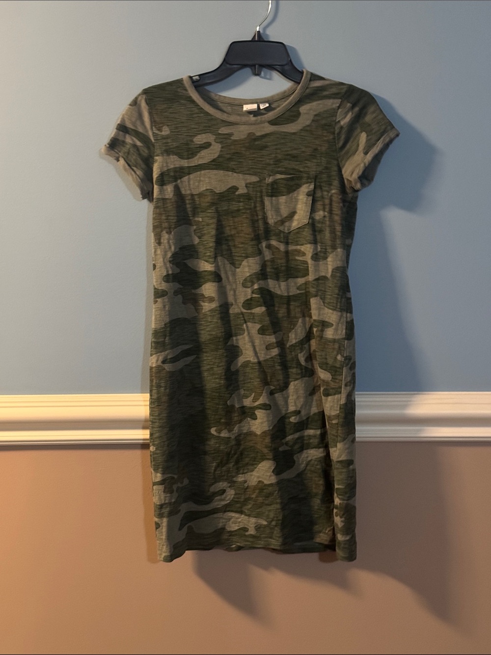 Gap Camo Pocket Tee Dress size XS petite